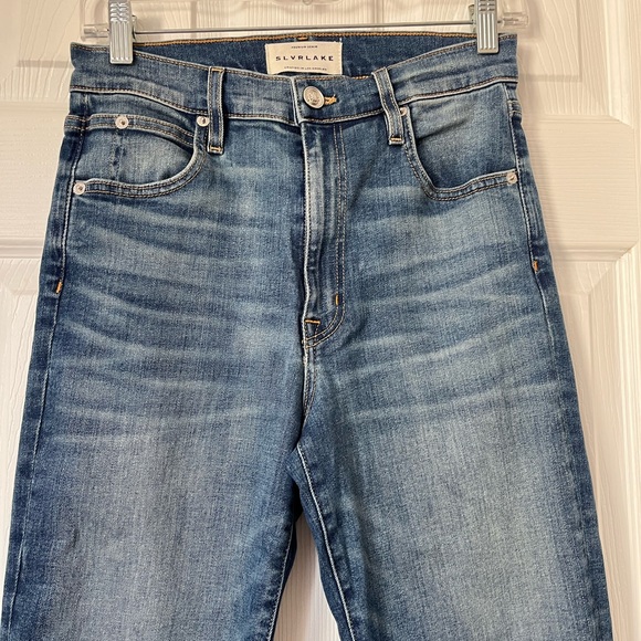 Slvrlake roxy high rise raw hem southern cross denim jeans size 27 - Picture 3 of 7